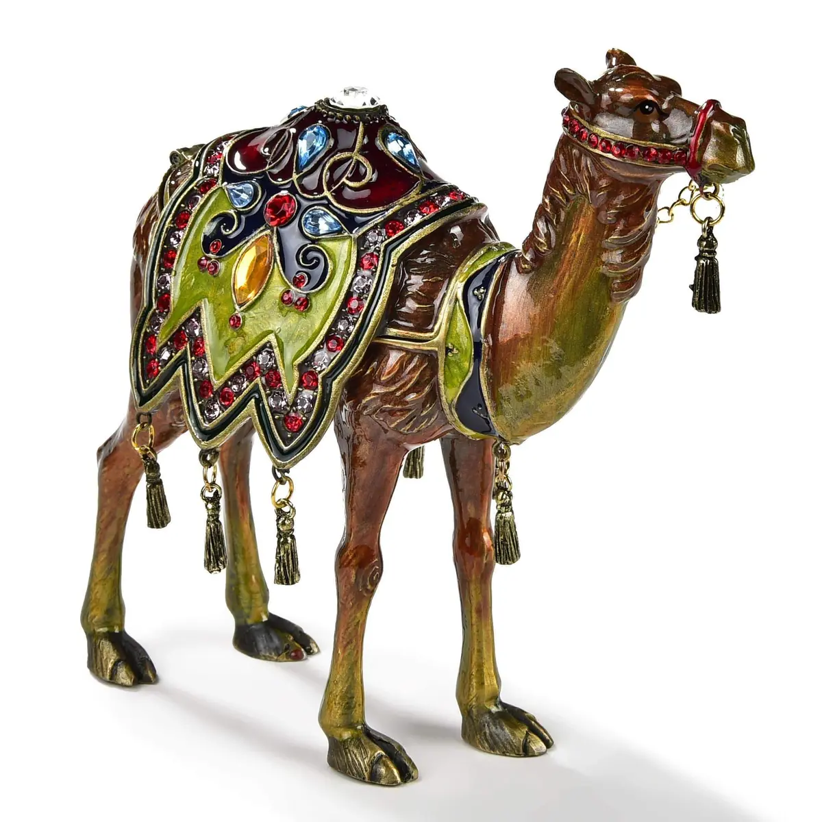 Camel Figurine Keepsake Box Made With Crystals 1