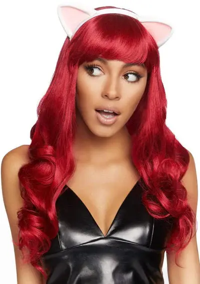Latex Kitty Ear Costume Headband 1