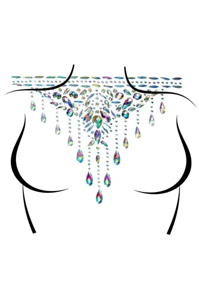 Masquerade Choker Rhinestone Stick-On Jewels 1