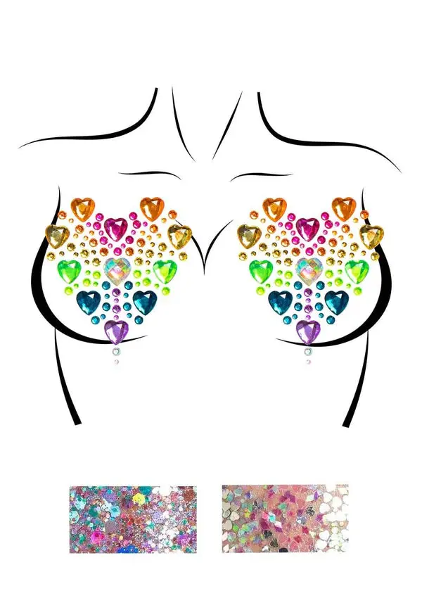 Prism Jewels Sticker Nipple Pasties & Body Glitter 1
