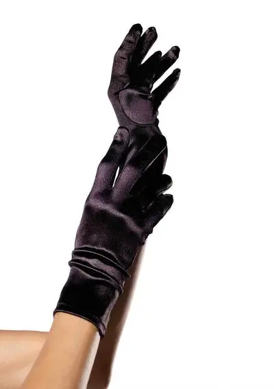Satin Wrist Length Costume Gloves 1