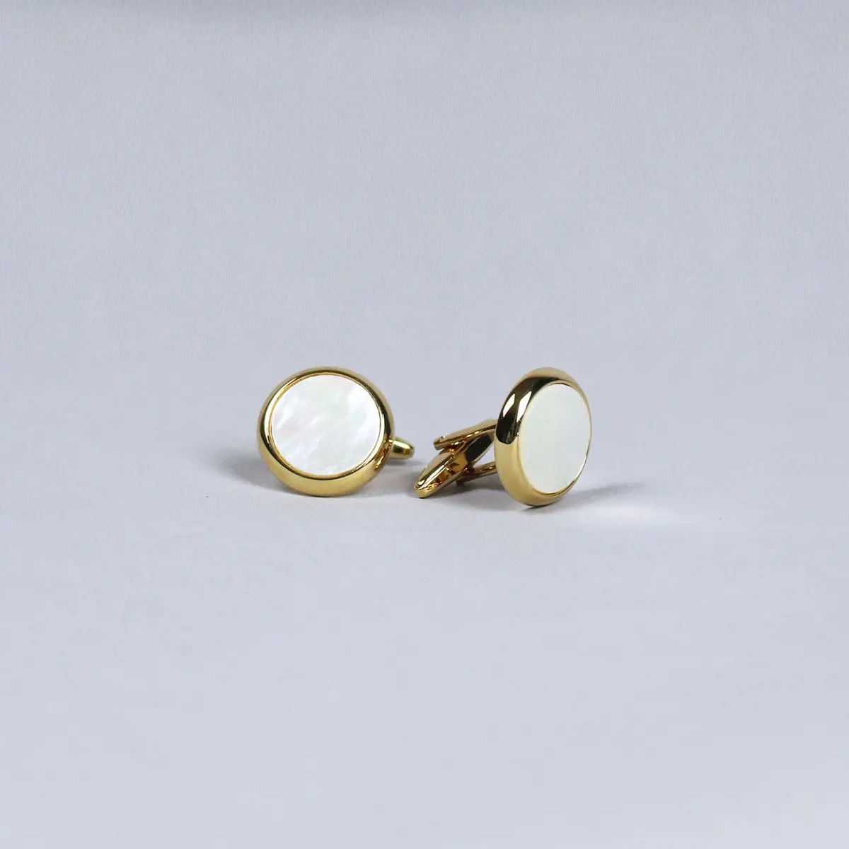 Gold Plated Mother Of Pearl Cufflinks 1
