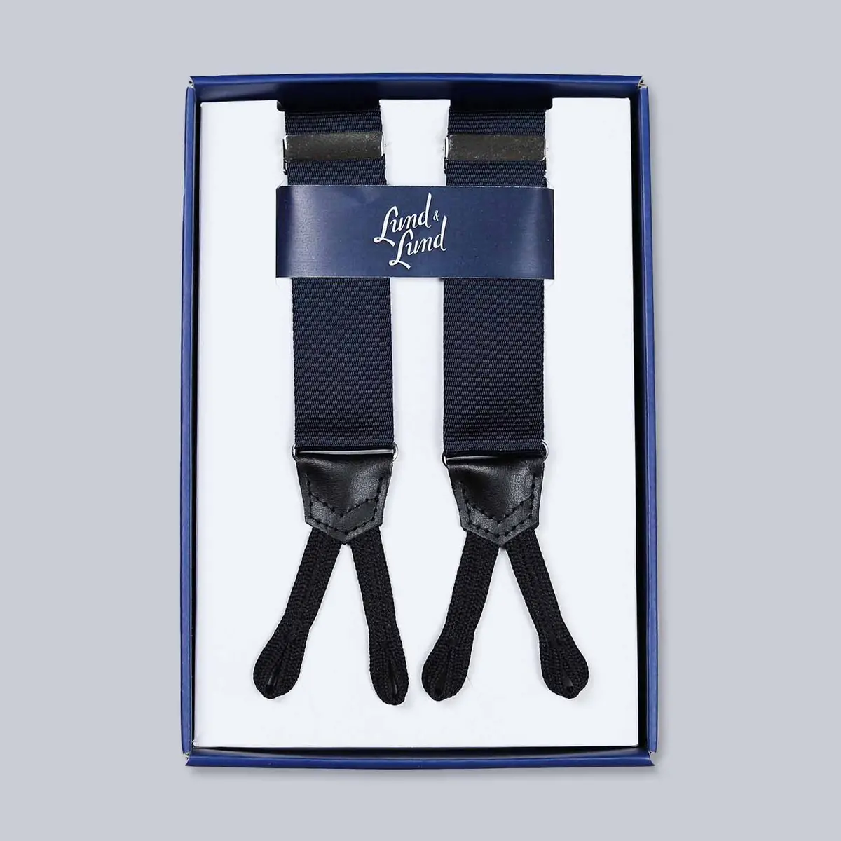 Navy Braided Fastenings 35Mm Braces 1