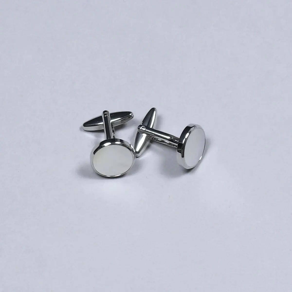 Silver Plated Mother Of Pearl Cufflinks 1