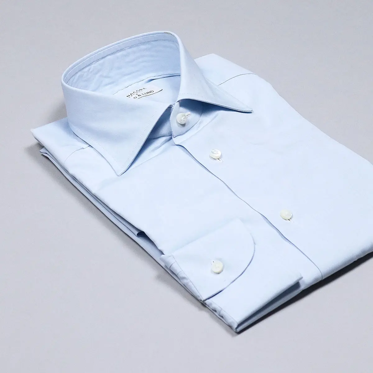 Light Blue Semi-Cutaway Shirt 1