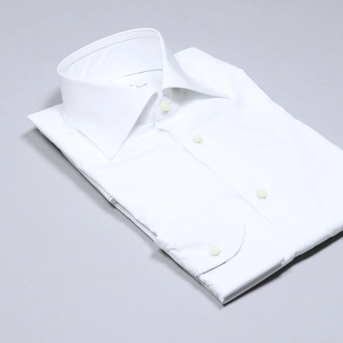 White Semi-Cutaway Shirt 1