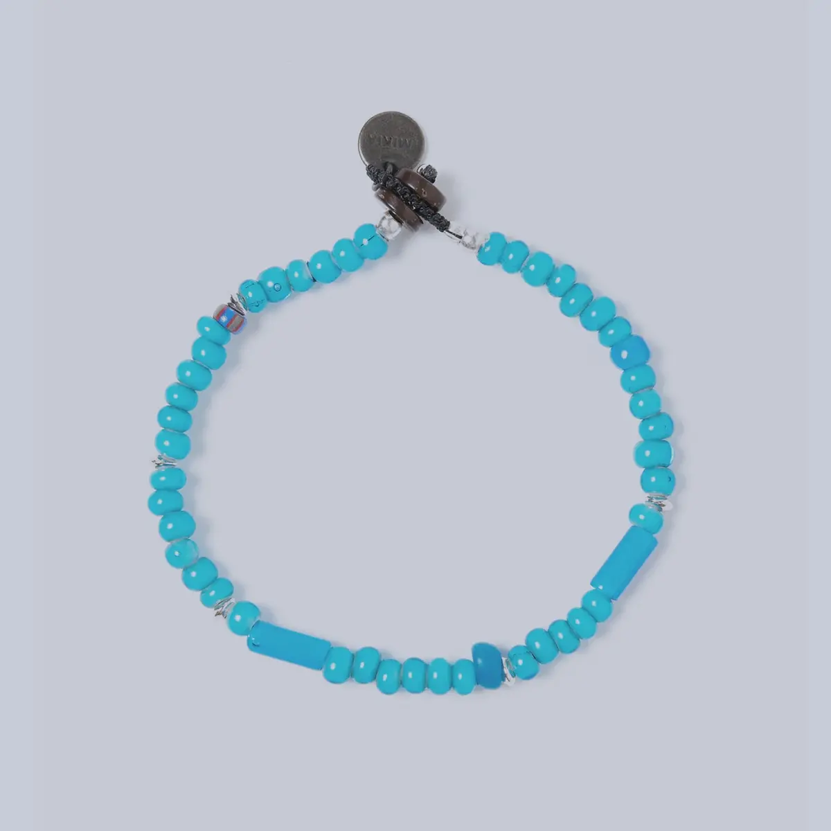Blue Beads Natural 4Mm Bracelet 1