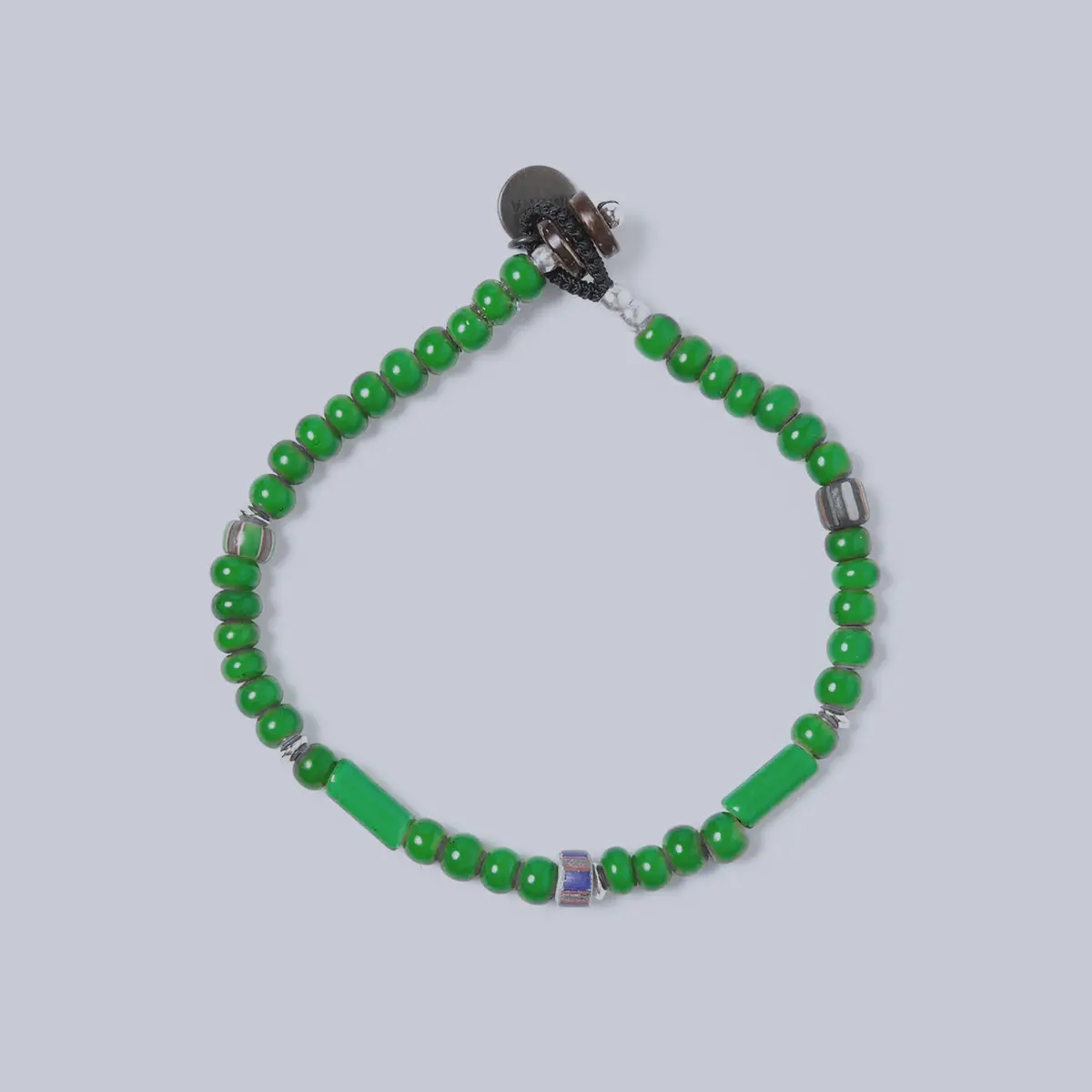 Green Beads Natural 4Mm Bracelet 1