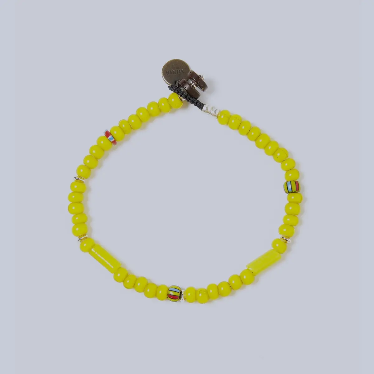Yellow Beads Natural 4Mm Bracelet 1