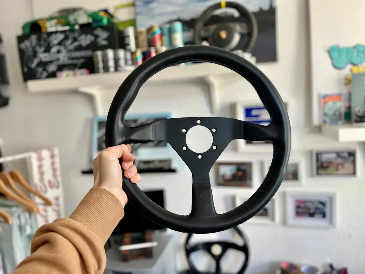 Momo Monte Carlo V35 Leather Steering Wheel 1