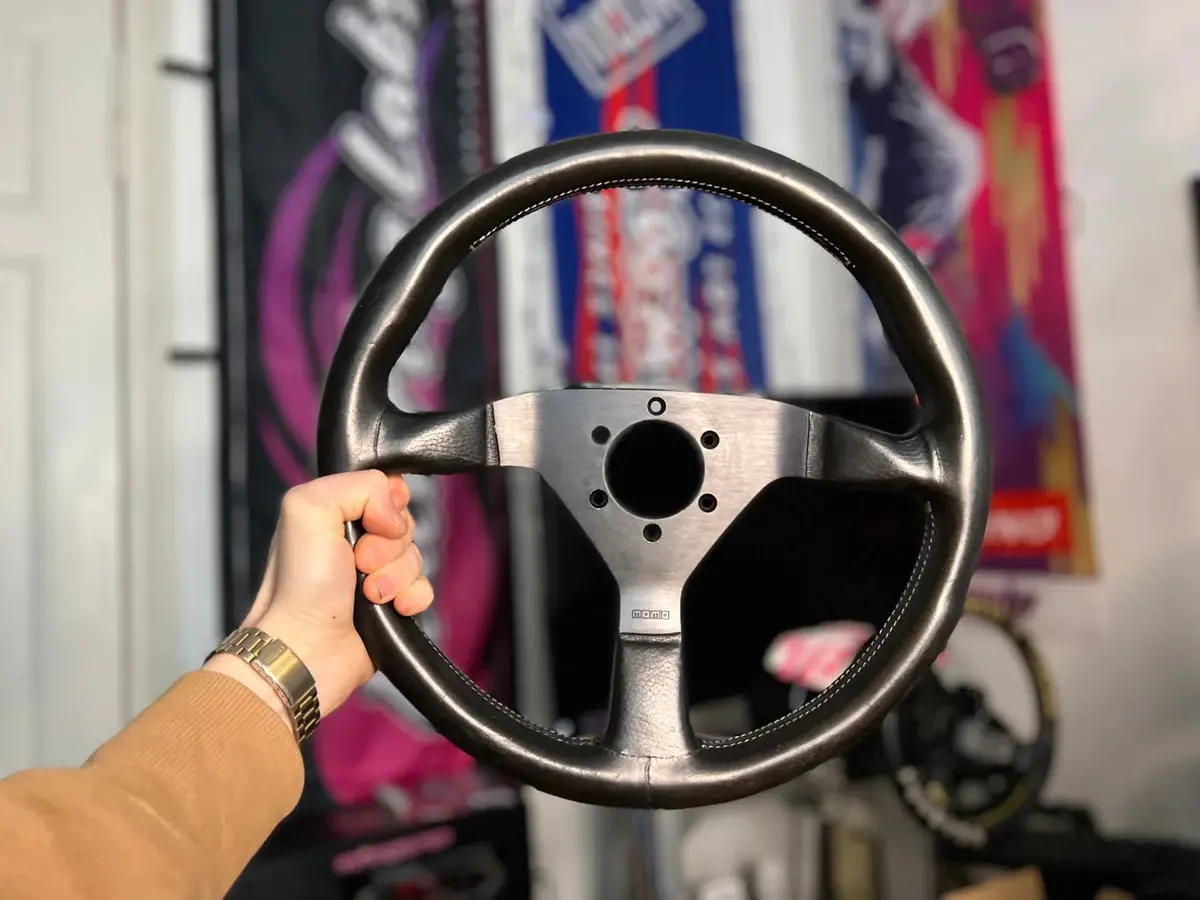 Momo Monte Carlo V35 Leather Steering Wheel 1