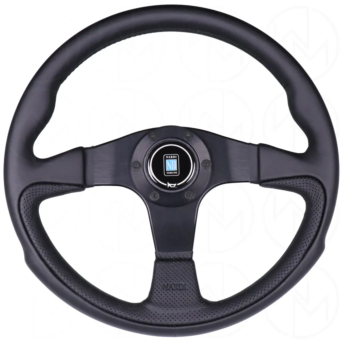 Nardi Challenge Steering Wheel - 350Mm Combo Leather W/Black Stitch 1