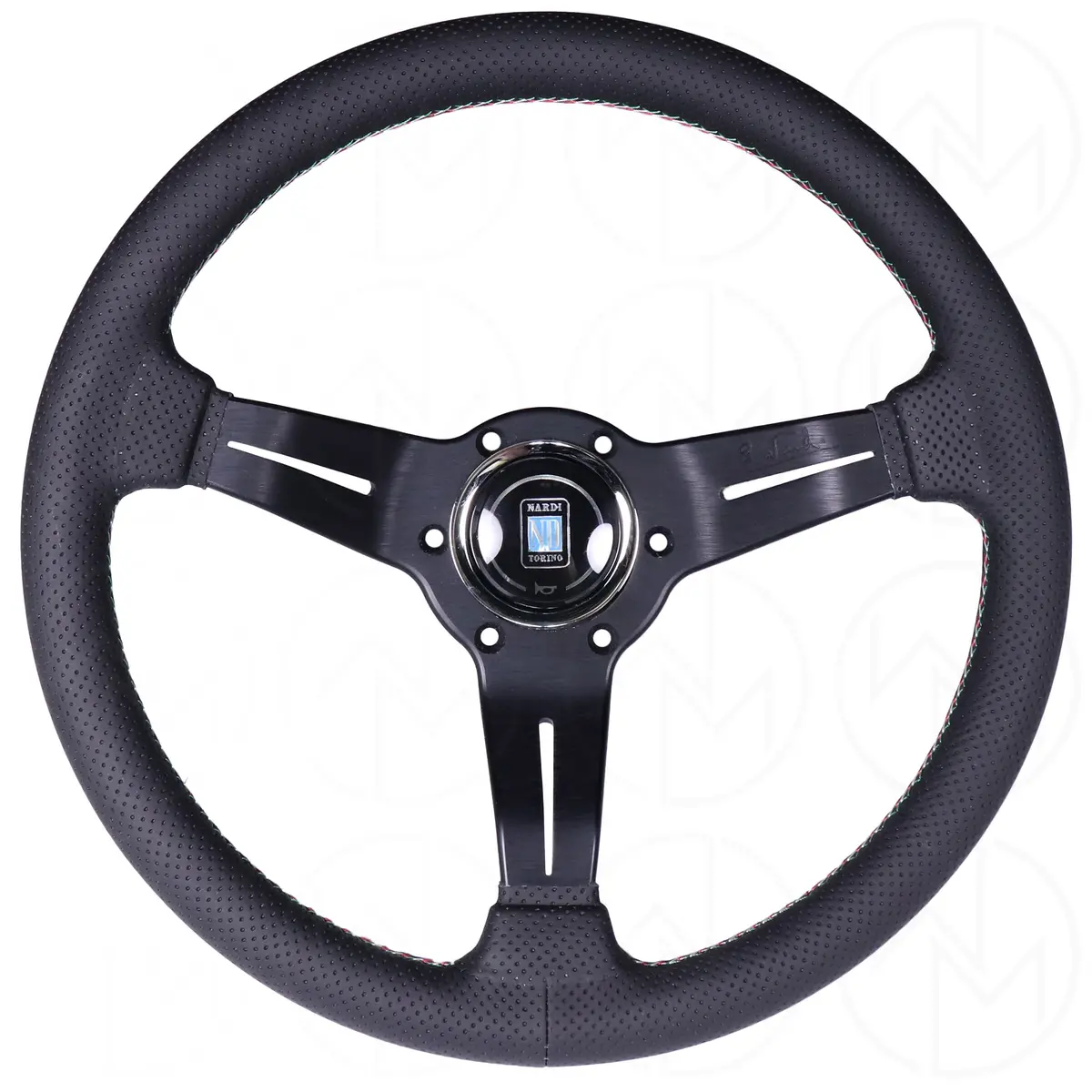 Nardi Sport Rally Deep Corn Italy Edition Steering Wheel - 330Mm Perforated Leather & Combo Stitch 1