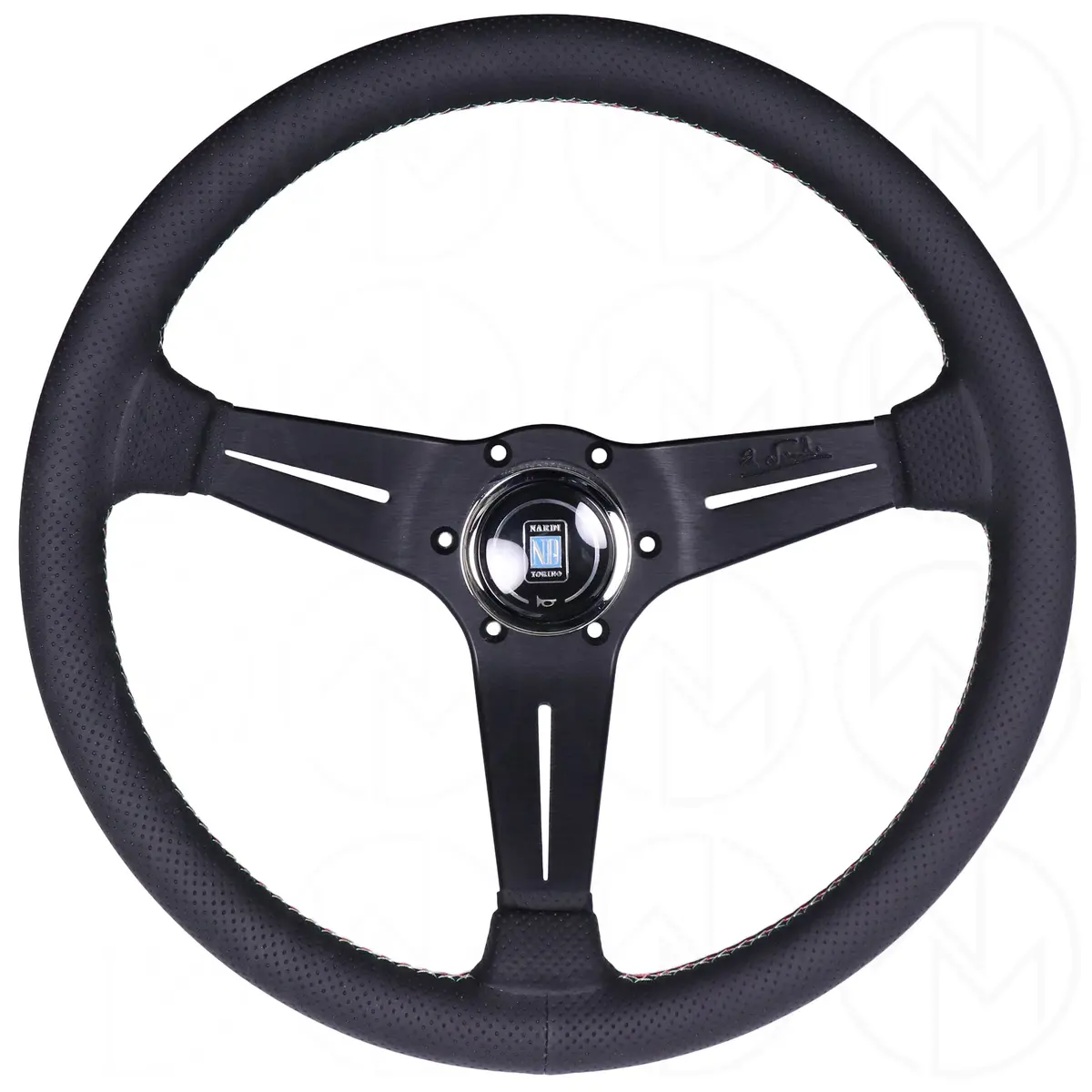 Nardi Sport Rally Deep Corn Italy Edition Steering Wheel - 350Mm Perforated Leather & Combo Stitch 1