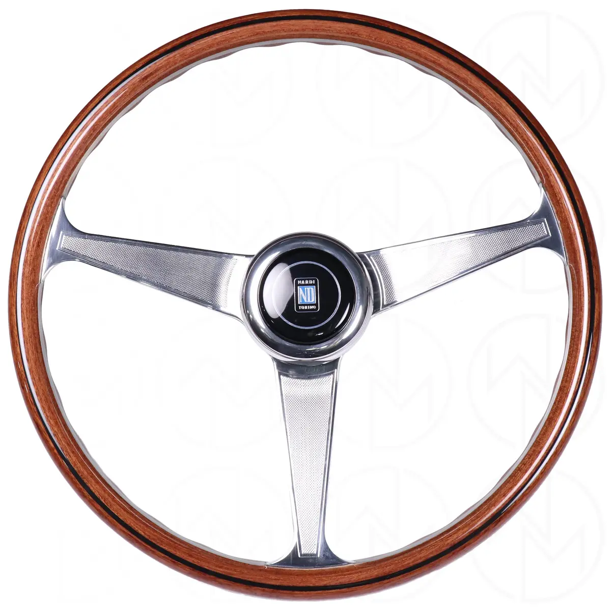 Nardi Classic Anni '60 Wood Steering Wheel - 390Mm Polished Grip Spokes 1