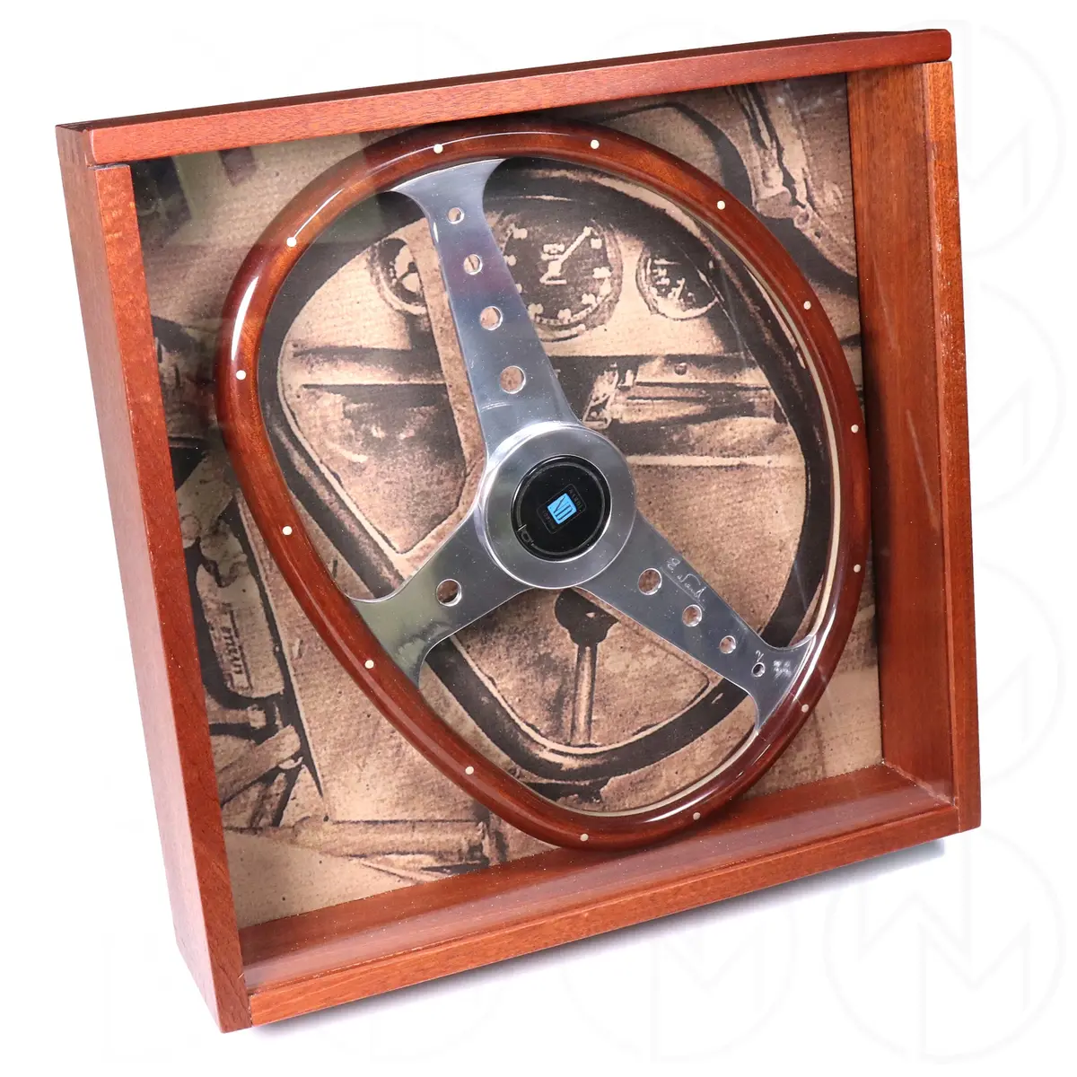 Nardi Bisiluro Limited Edition Collection Wood Steering Wheel W/Display Case 1