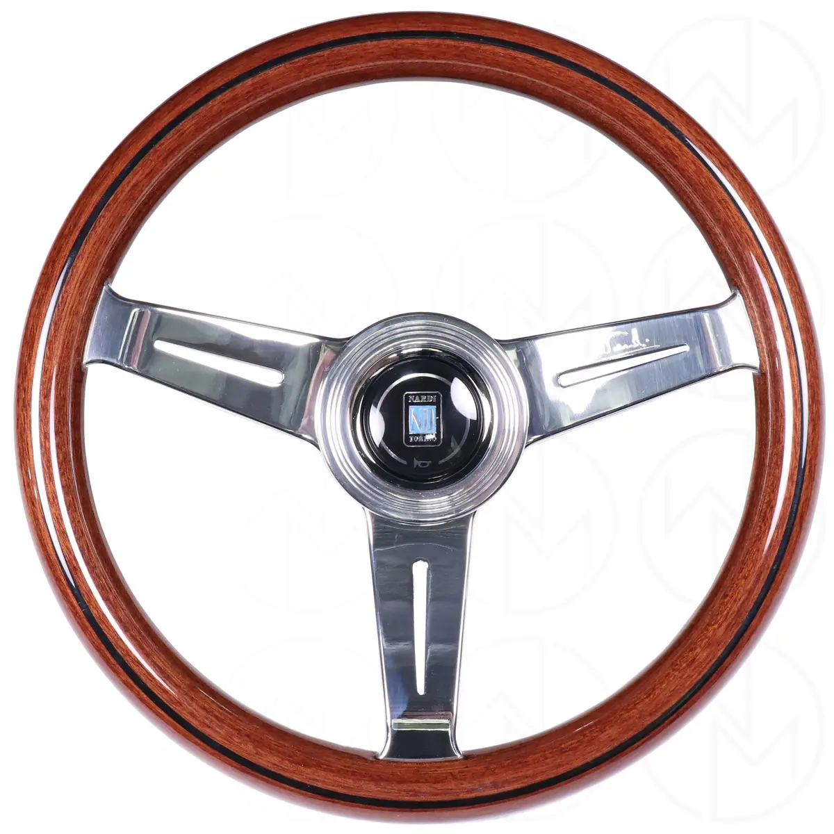 Nardi Classic Wood Steering Wheel - 330Mm Polished Spokes 1