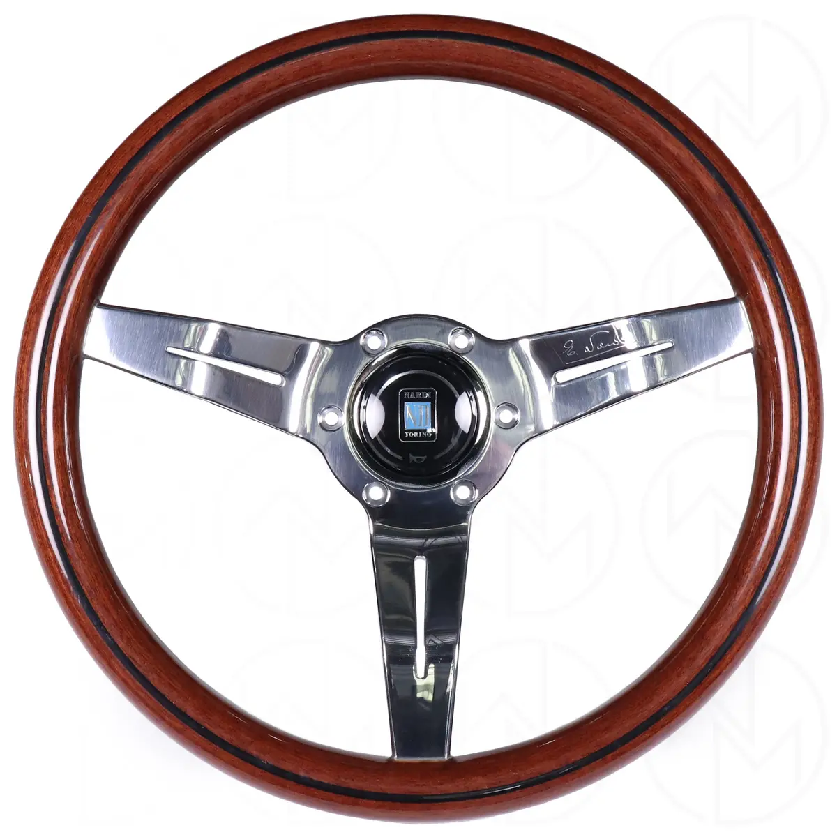 Nardi Wood Deep Corn Steering Wheel - 330Mm Polished Spokes 1