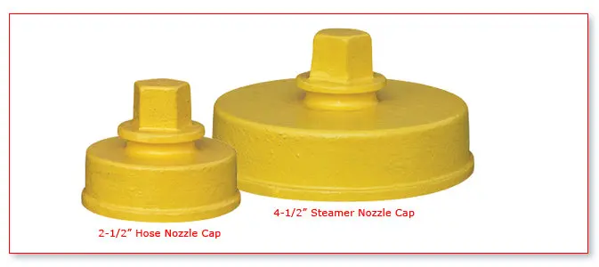 Universal Fire Hydrant Nozzle Caps With Gaskets 1