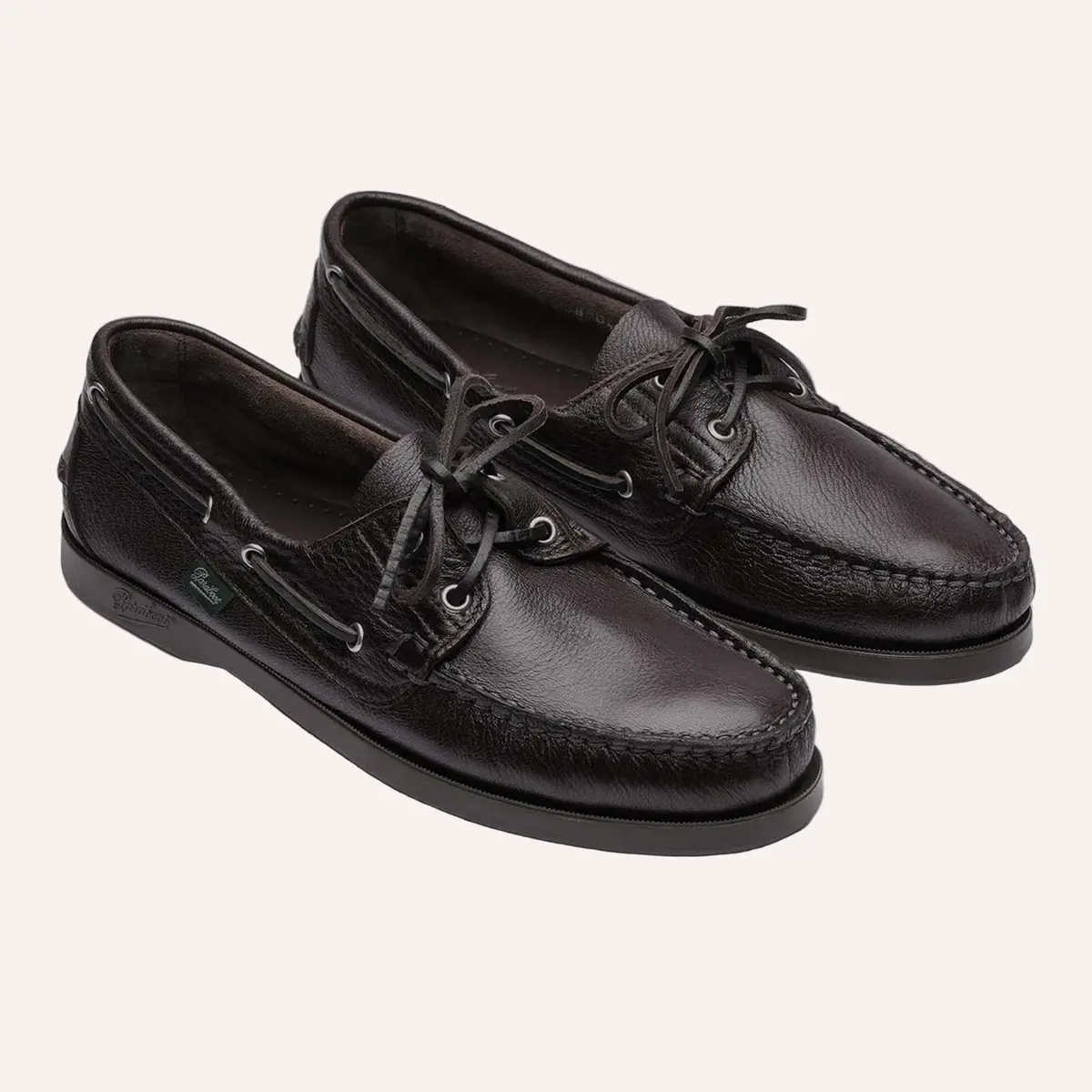 Dark Brown Soft Leather Barth Boat Shoes 1