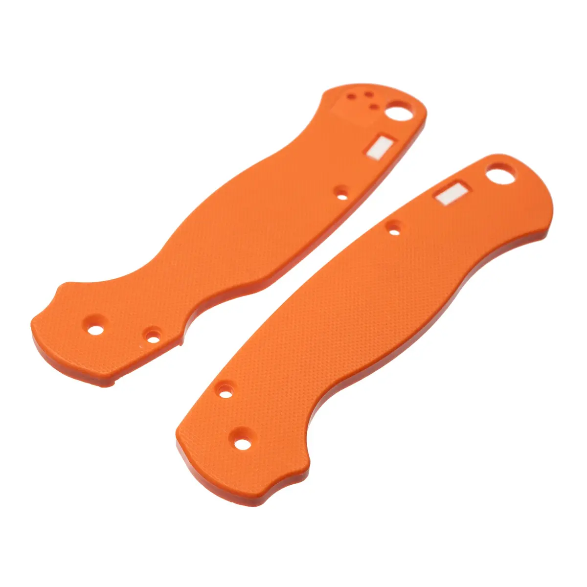 Blaze Orange G10 Tritium Scales For The Spyderco Pm2 1