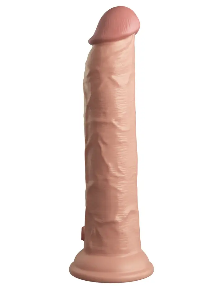 9" Vibrating Silicone Dual Density Cock With Remote 1