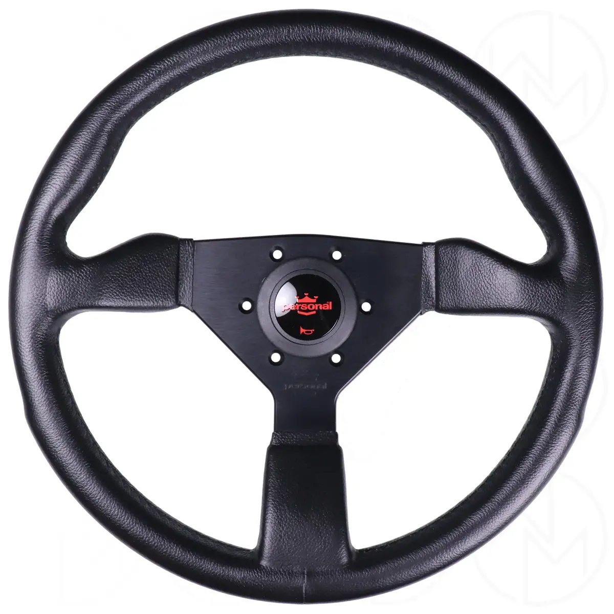 Personal Grinta P/U Steering Wheel - 350Mm Polyurethane W/Red Horn Button 1