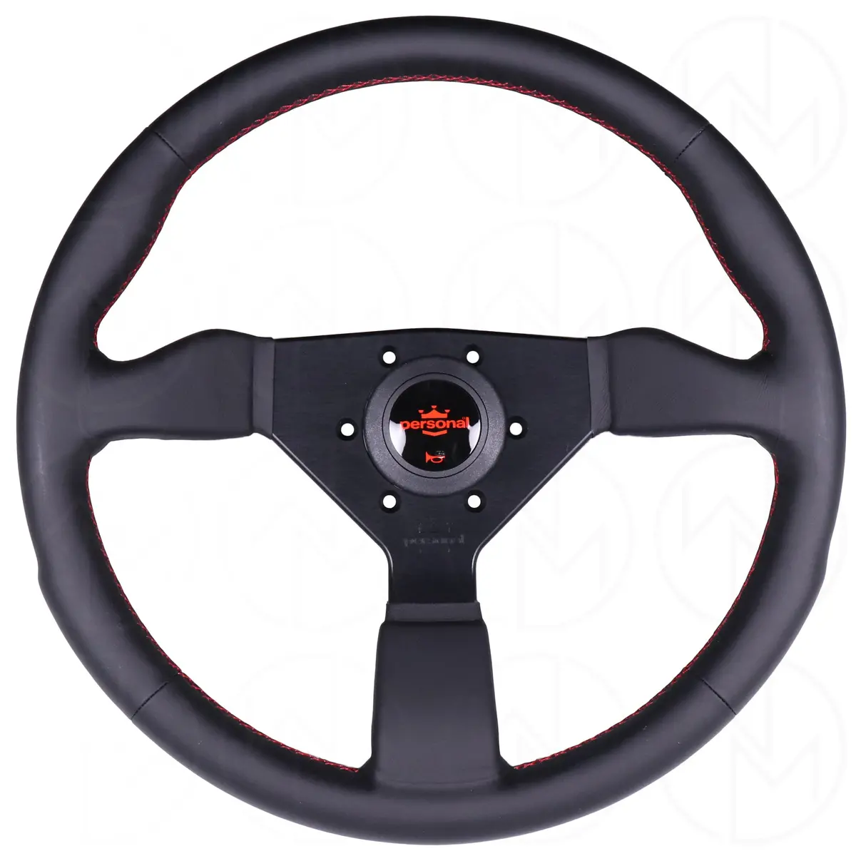 Personal Grinta Steering Wheel - 330Mm Leather W/Red Stitch 1