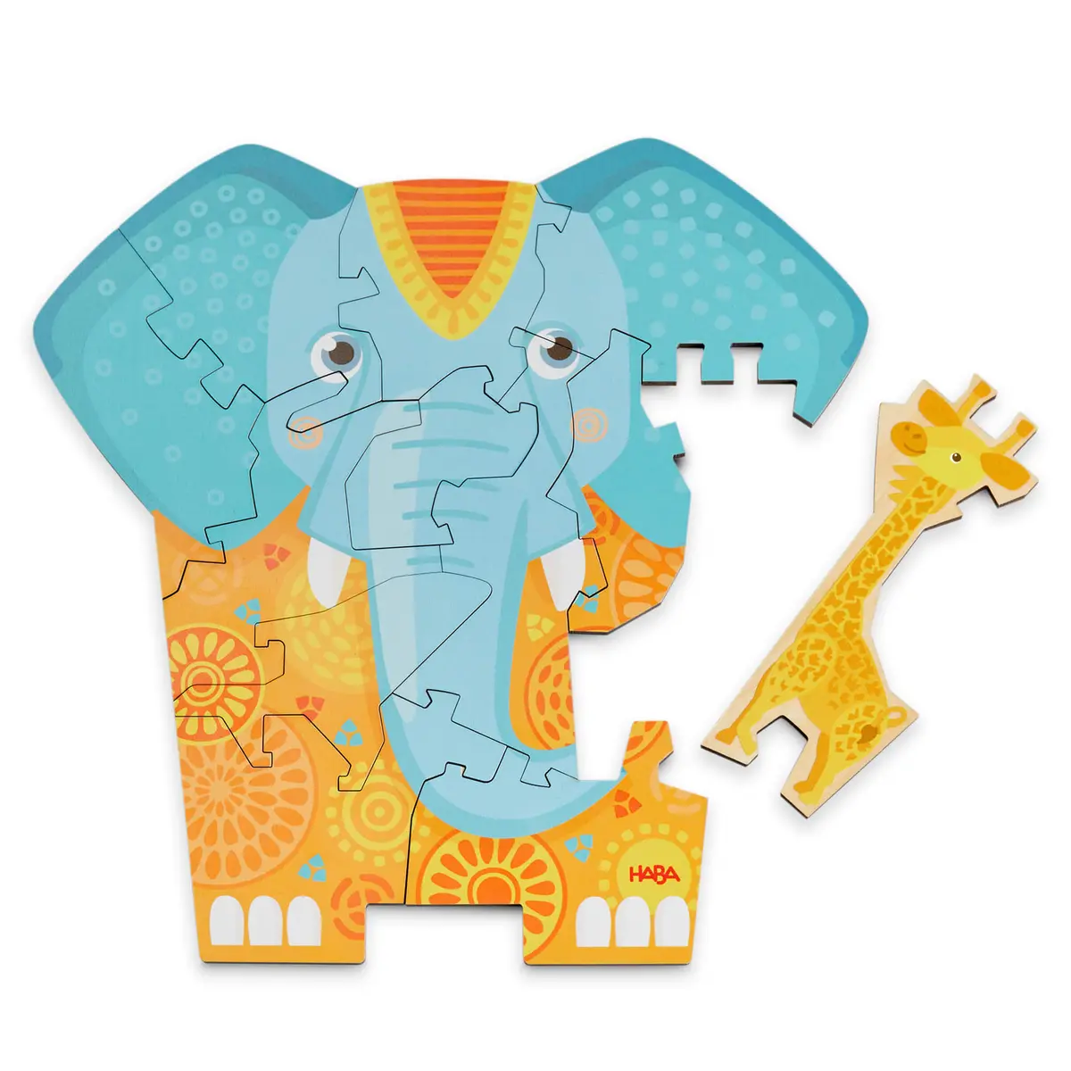 Elephant 2-In-1 Wooden Puzzle 1