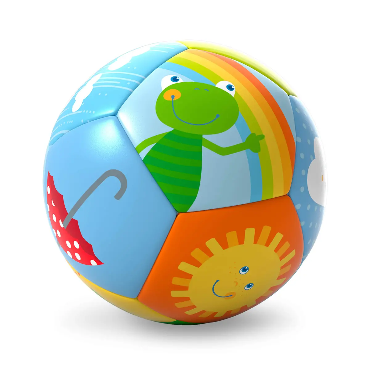 Rainbow World Baby Ball 4.5" 1