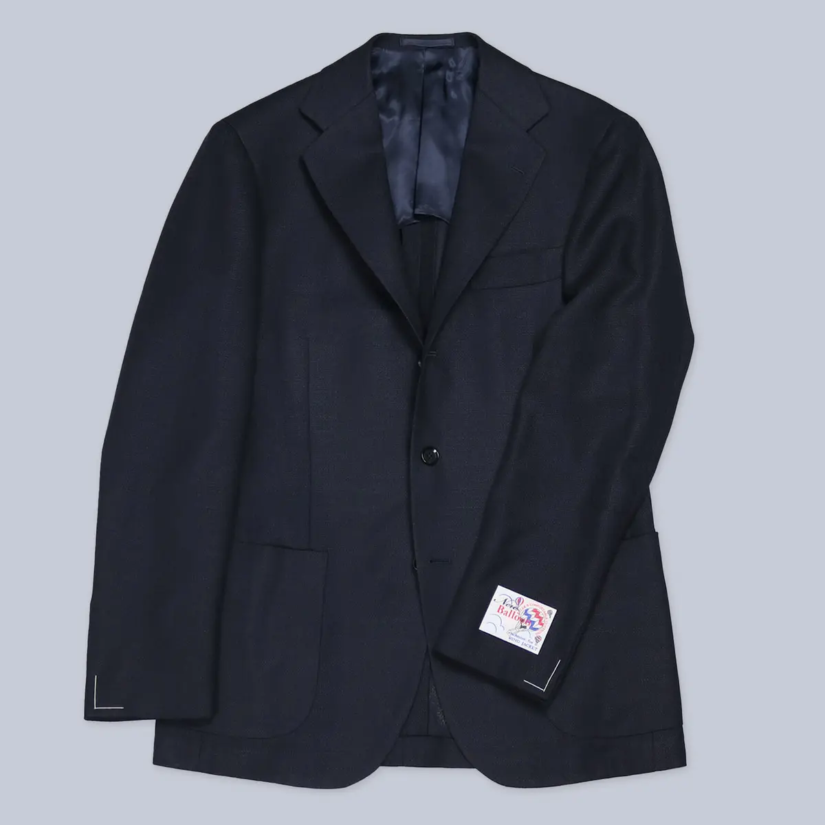 Navy Wool Summer Balloon Blazer 1