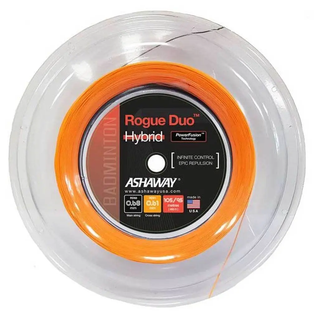 Ashaway Rogue Duo Hybrid Badminton String Reel (200M) 1