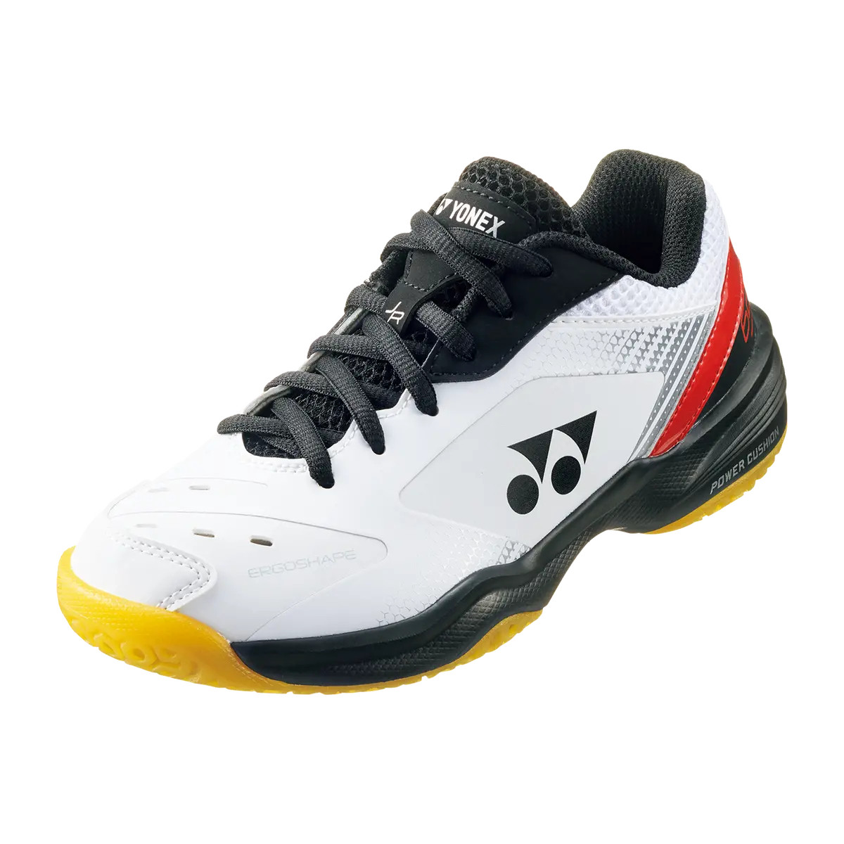 Yonex Power Cushion 65 Junior Badminton Shoes (White/Red) 1