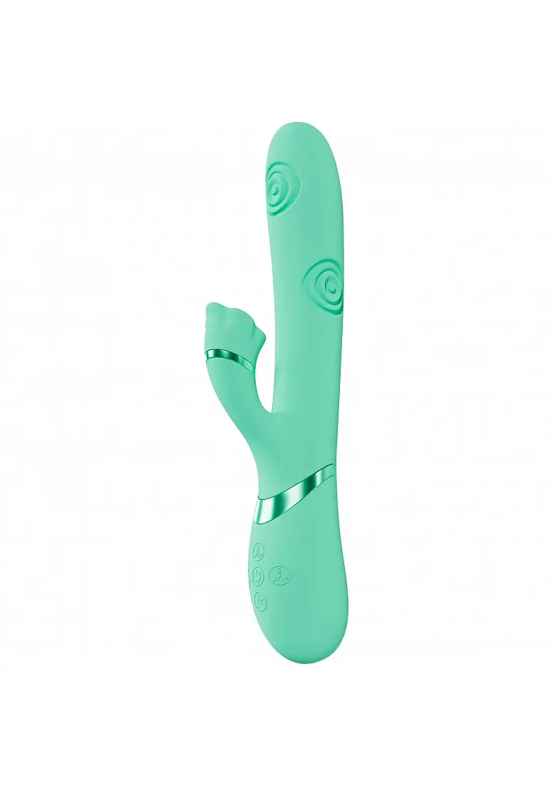 Vive - Fiore - Rechargeable Triple Motor - G-Spot Air Wave Vibrating And Tapping Flared Clit Stimula 1
