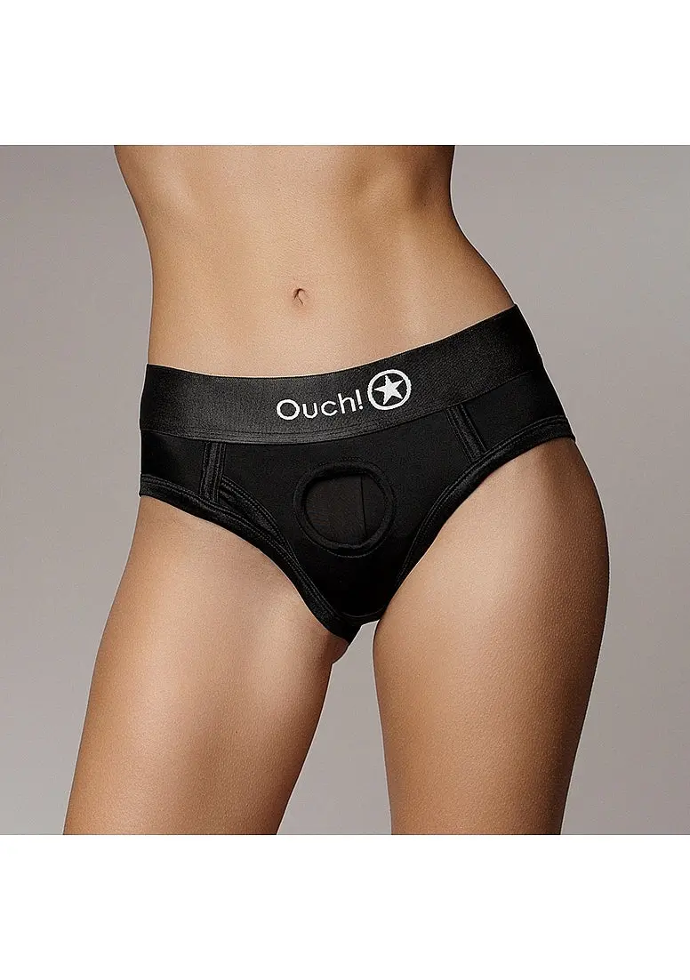 Vibrating Strap-On High-Cut Brief 1