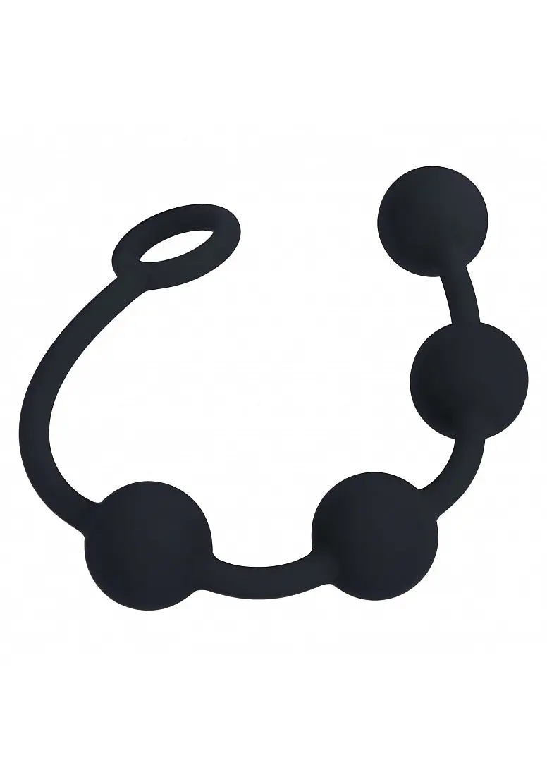 Levelz - Round Silicone Anal Balls - M - 30Mm - Black 1