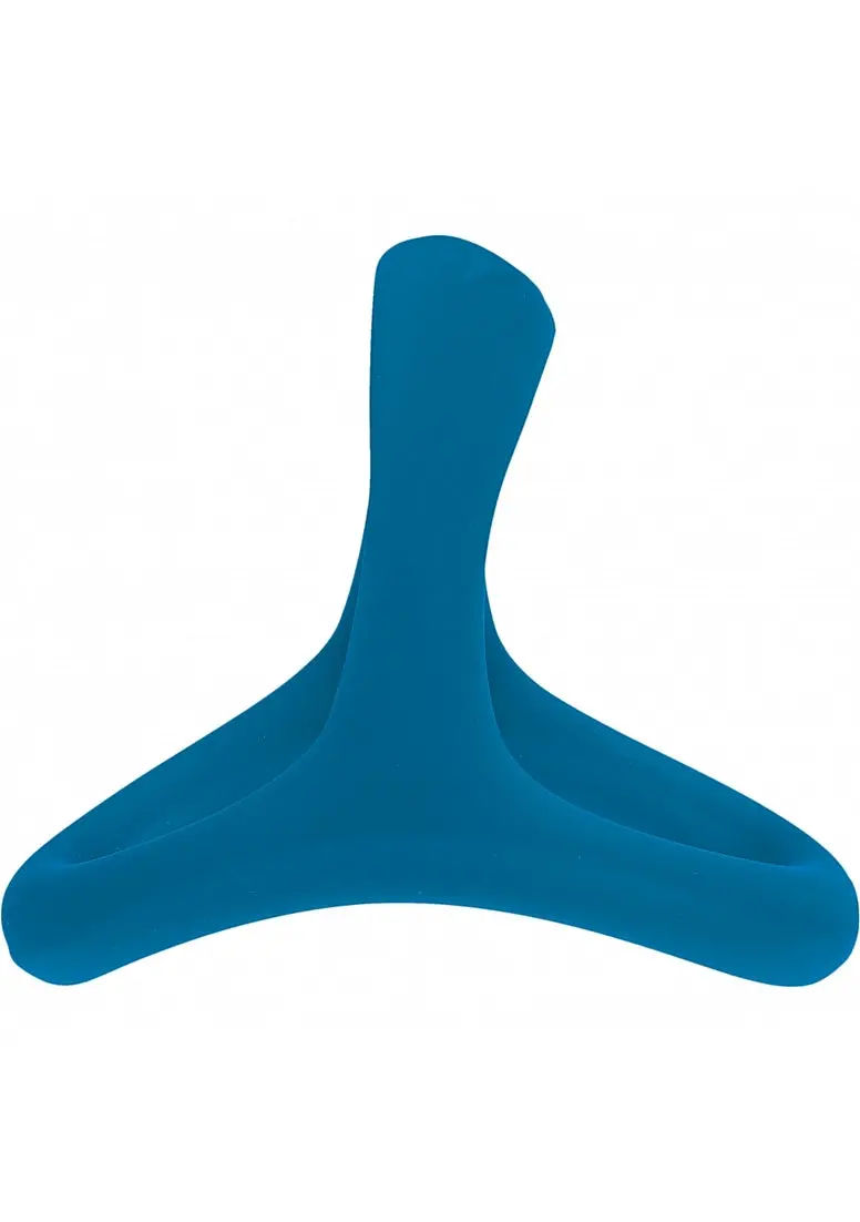 Levelz - Soft Bead Grip Silicone Cock & Ball Ring - Teal 1