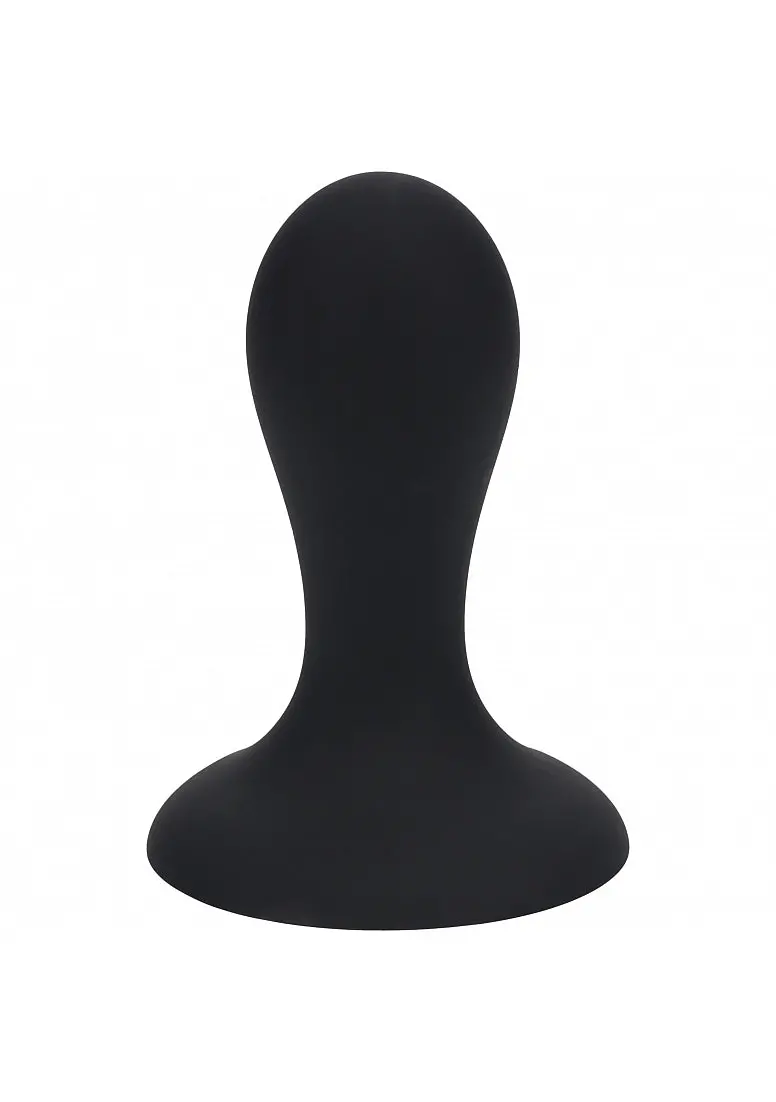 Levelz - Single Rattle Liquid Silicone Anal Plug - Small - Black 1
