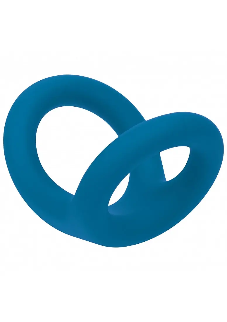 Levelz - Double O Silicone Cock Ring - M - Teal 1