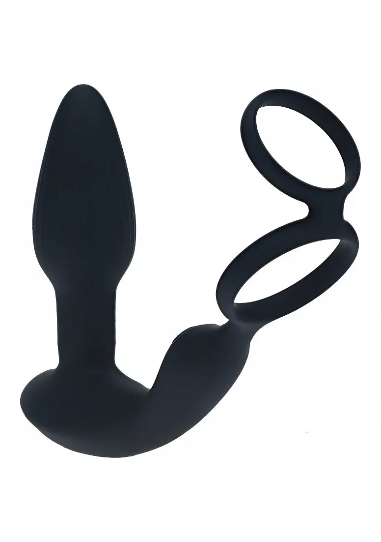 Levelz - Dual Vibrating Remote Control & Rotating Beads Silicone Prostate Stimulator With Cock & Bal 1