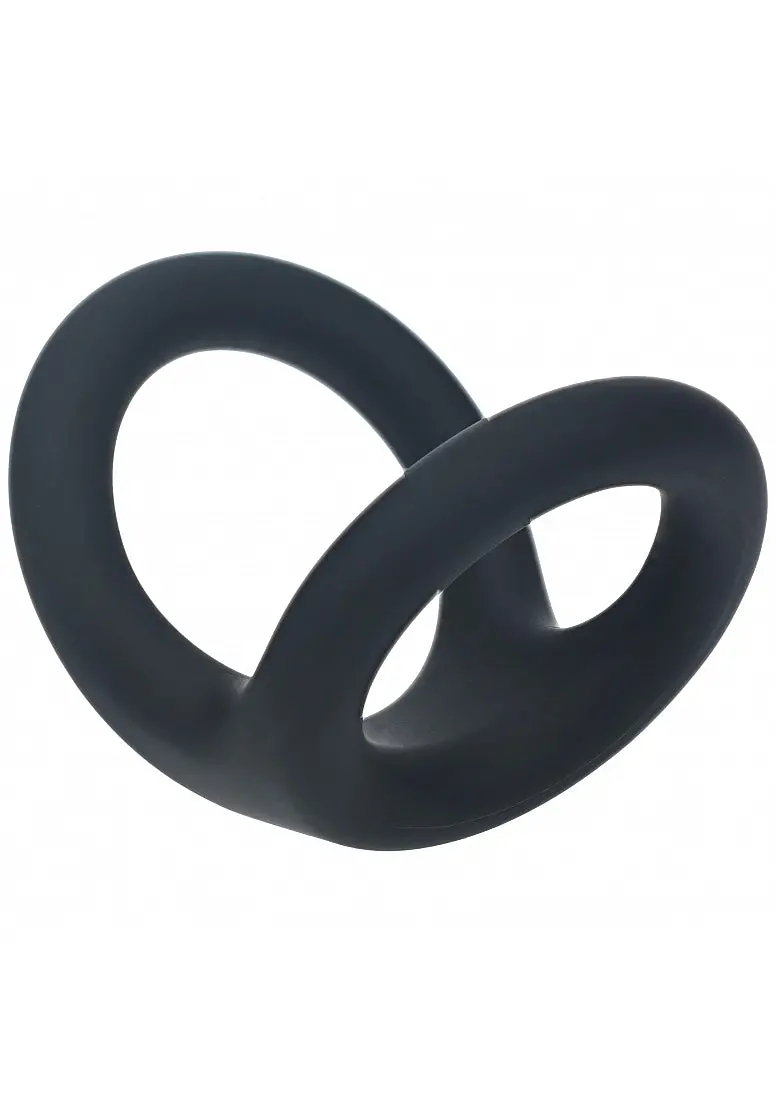 Levelz - Double O Silicone Cock Ring - L - Black 1