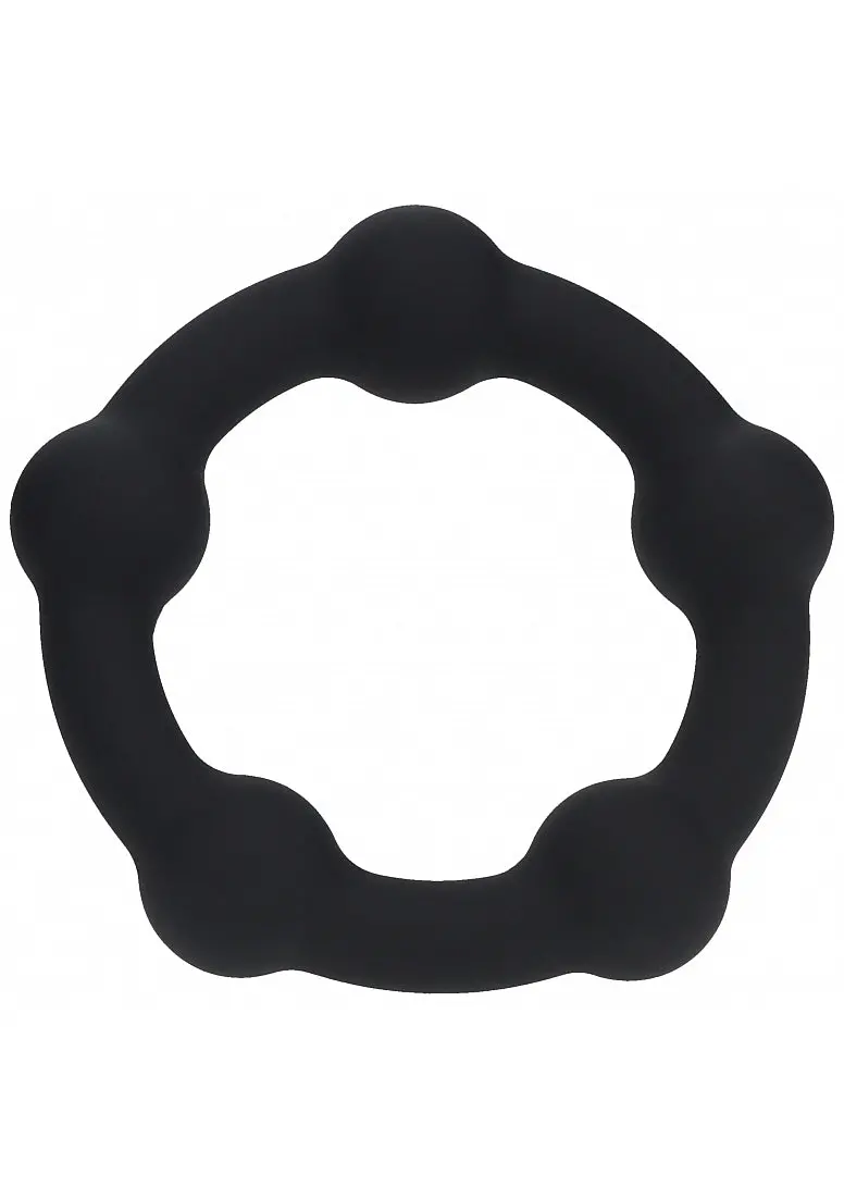 Levelz - Beaded Silicone Cock Ring - S - 30Mm - Black 1