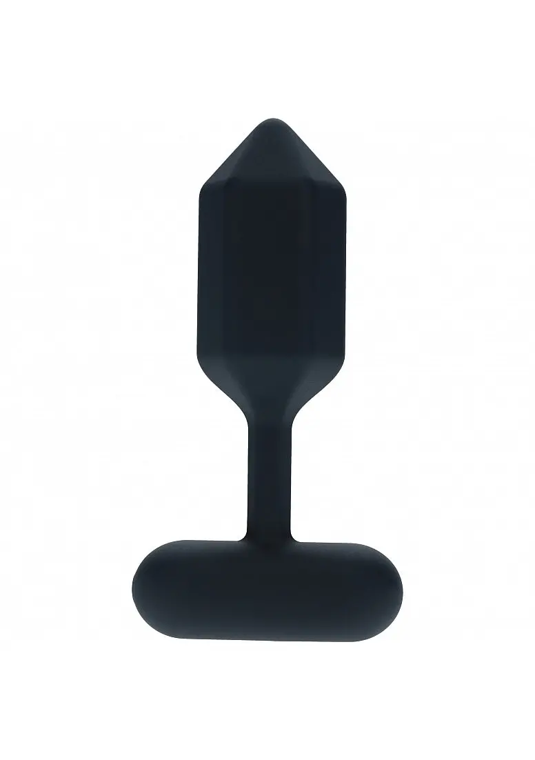 Levelz - Hexagonal Vibrating Silicone Anal Plug - Medium - Black 1