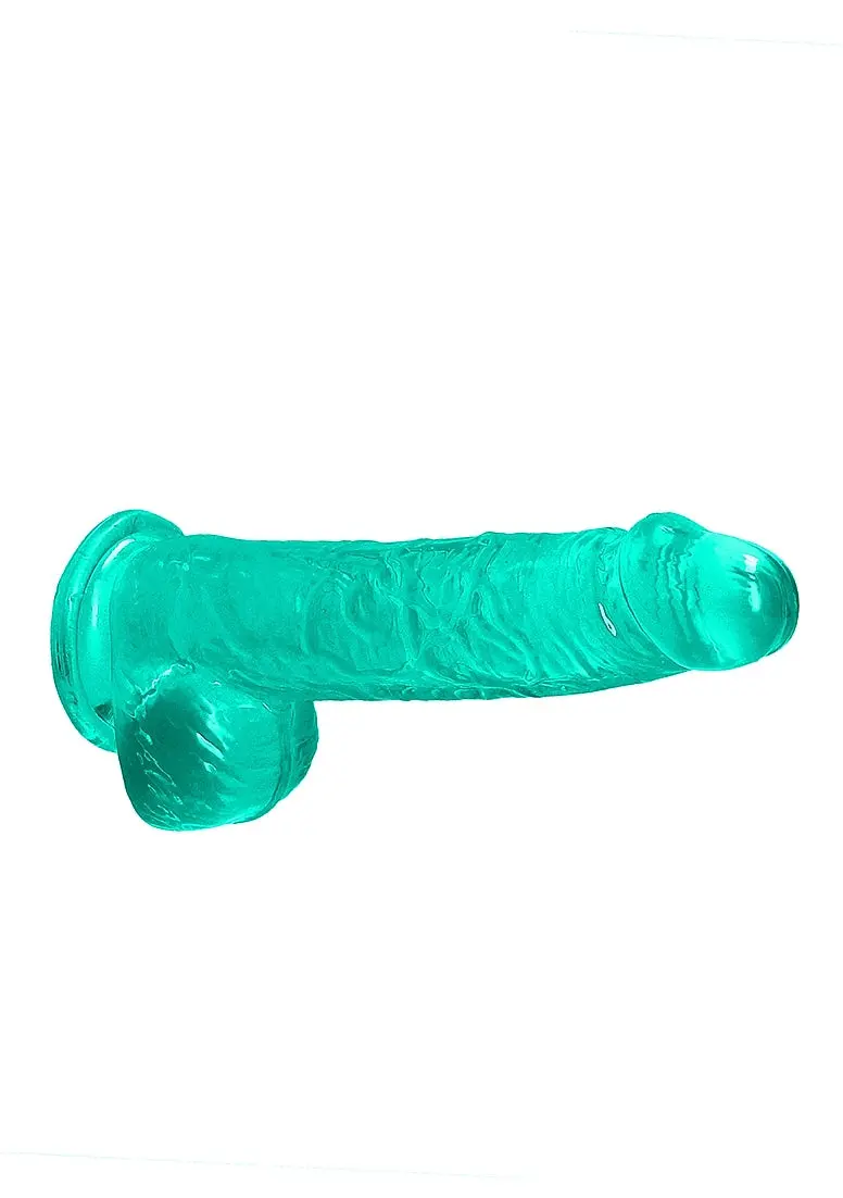 6" / 15 Cm Realistic Dildo With Balls - Turquoise 1