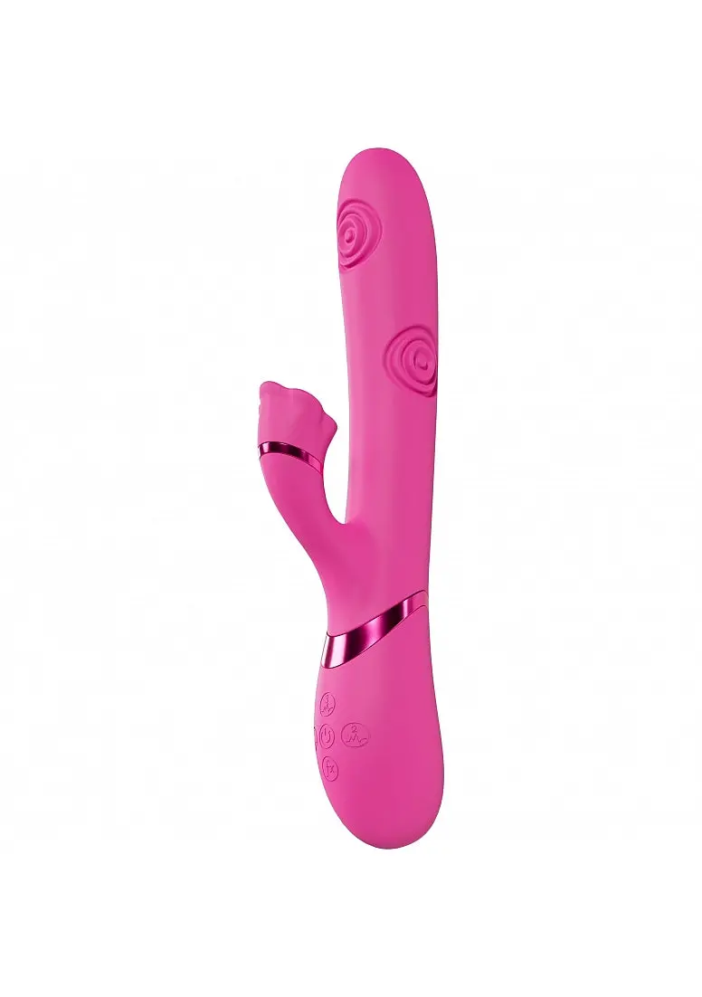 Vive - Fiore - Rechargeable Triple Motor - G-Spot Air Wave Vibrating And Tapping Flared Clit Stimula 1