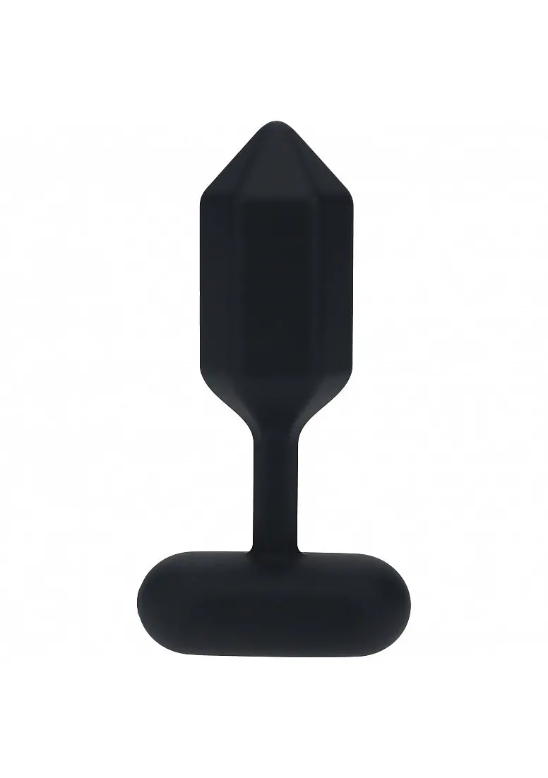 Levelz - Hexagonal Vibrating Silicone Anal Plug - Large - Black 1