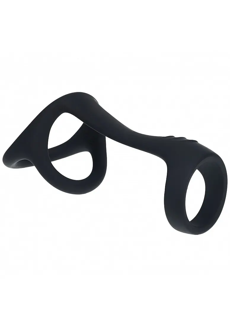 Levelz - Tri O Silicone Shaft Cock & Ball Ring - Black 1