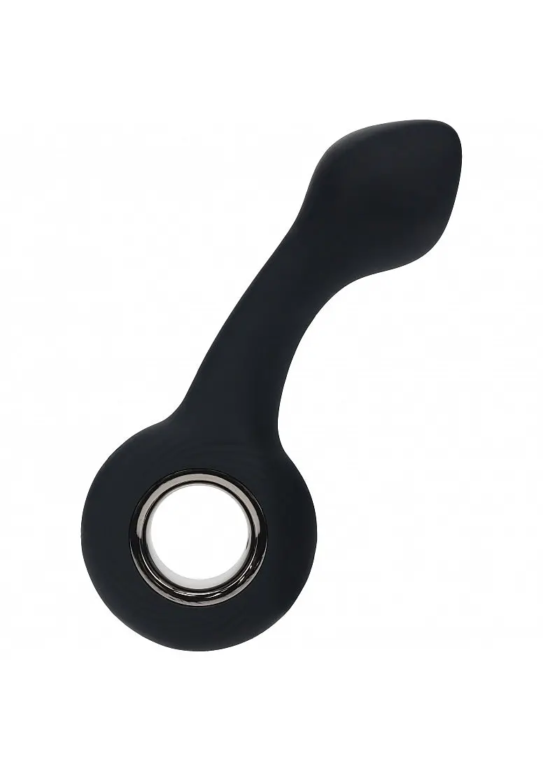 Levelz - Vibrating Bulb Silicone Prostate Massager With Loop - Black 1
