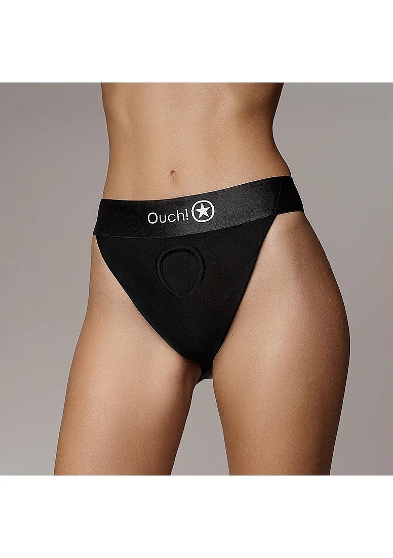 Vibrating Strap-On Panty Harness With Open Back 1