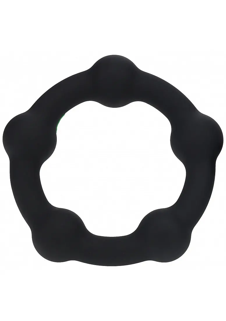 Levelz - Beaded Silicone Cock Ring - L - 45Mm - Black 1